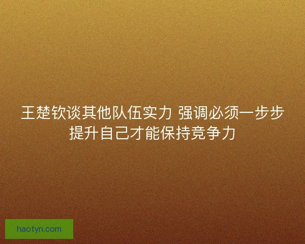 王楚钦谈其他队伍实力 强调必须一步步提升自己才能保持竞争力